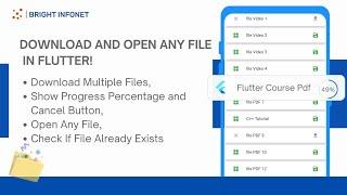 How to Download and Open Any File in Flutter | Download file in flutter | open file in Flutter |