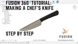 Fusion 360 tutorial: Making a Chef knife for a CNC