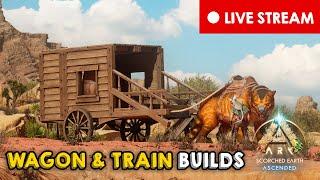 Frontier Wagon & Cart Building! | Live Stream | ARK: Scorched Earth