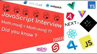 Diving into JavaScript source code - Math.max() and Math.min() | JavaScript Interview | 2023