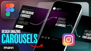 Design Breathtaking CAROUSEL POSTS in Figma FAST: My 9-Minute Setup