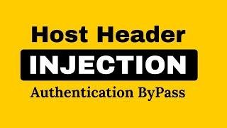 Host Header Injection Attack | Authentication Bypass