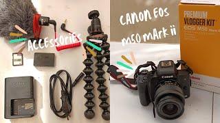 UNBOXING MY CANON EOS M50 MARK II + ACCESSORIES (premium vlogging kit)