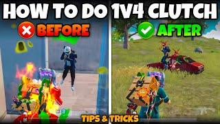 HOW TO DO 1v4 CLUTCH IN BGMI/PUBG MOBILEBEST CLUTCH TIPS & TRICKS (Part-2)