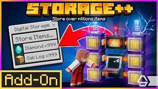 STORAGE++ ADDON Can Store 1 Million items in Minecraft Bedrock Edition