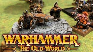 Warhammer The Old World Battle Report  Orc & Goblin Vs Dwarfen Mountain Holds - Royal Clan