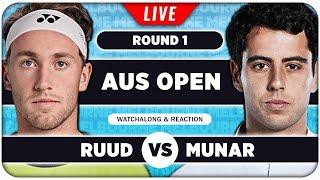 RUUD vs MUNAR • Australian Open 2025 • LIVE Tennis Watchalong