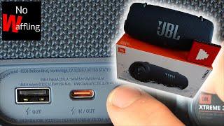 JBL Xtreme 3 - How to use as a Power Bank to charge up your phone or device