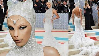 MET GALA 2023 | Watch Doja Cat Walk The Red Carpet Dressed As Karl Lagerfeld's  Cat