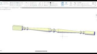 Построение 3д модели балясины в автокаде