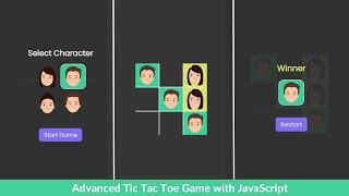 Advanced Tic Tac Toe With HTML, CSS & JavaScript - For Beginners [2022]