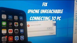 Fix The Device Is Unreachable iPhone Error Transferring Photos And Videos To Windows PC Laptop