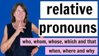 Relative Pronouns in English | WHO | WHOM | WHOSE | WHICH and THAT