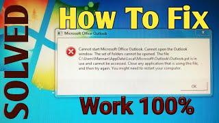 Cannot start Microsoft Office Outlook. Cannot open the Outlook Windows. How to fix it