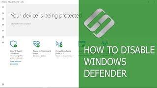 How to Enable or Disable Windows Defender in Windows 10 Creators Update (Build 1703) ️