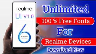 Realme UI V1.0 + Color OS 6 For Latest New Fonts How To Download ?