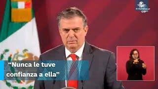 “Es un rencor obsesivo”, dice Ebrard al responder acusaciones de Martha Bárcena