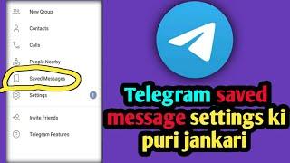 Telegram saved message settings | tech competition