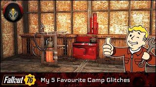 FALLOUT 76 | My 5 Most Used Camp Glitches / Building Techniques.