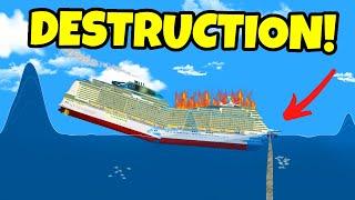 Doing EVERYTHING I CAN To Sink This Cruise Ship In Floating Sandbox