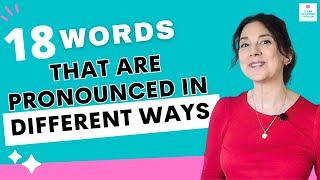 18 English Words You Can Say More than One Way: English Pronunication