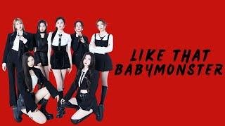 BABYMONSTER (베이비몬스터) - 'LIKE THAT' Color Coded Lyrics