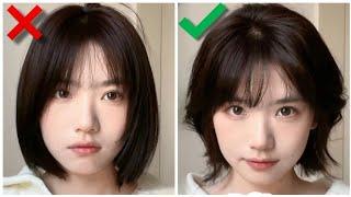 HOW TO STYLE SHORT HAIR | Japanese Layered Hair Curl Inspired #kawaii