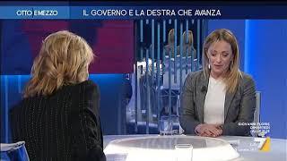 Lilli Gruber a Giorgia Meloni: "Deve essere rapida nelle risposte se no famo tre domande in ...