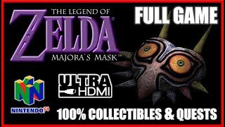 The Legend Of Zelda MAJORA'S MASK [N64 UltraHDMI] FULL GAME Walkthrough 100% Collectibles