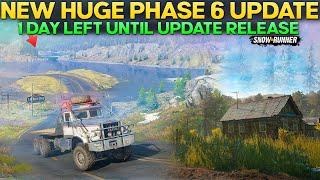 New Huge Phase 6 Update 1 Day Left Until Release in SnowRunner Exploring New Region