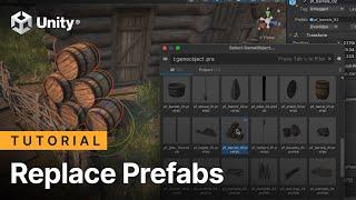 How to replace Prefabs in Unity 2022.2 Tech Stream | Tutorial