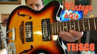 Teisco Vintage 60's Semi-Hollow/Hollow-body | Review and Demo | Build/Mods!