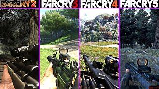 Far Cry 2 vs Far Cry 3 vs Far Cry 4 vs Far Cry 5 Comparison [FullHD]