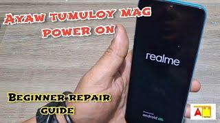 Realme ayaw tumuloy mag power on.