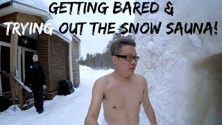 Get Naked & Try The Snow Sauna In Winter Finland!