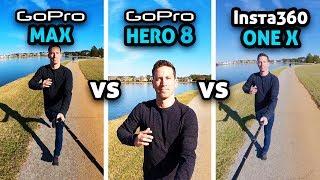 GoPro MAX vs HERO 8 vs Insta360 ONE X!