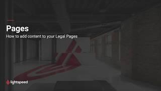 Creating your website's legal pages