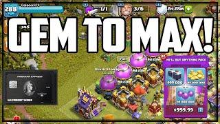 GEM TO MAX Clash of Clans (Town Hall Peter17$)