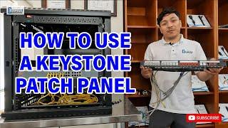 How to Use a Keystone Patch Panel: Demonstration