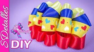 How to make bows: Pompom Multicolor Bow | Video# 122 | SDetalles | DIY