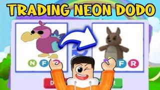 trading neon dodo in roblox adopt me #foryou  #foryoupage #foryou #adoptme