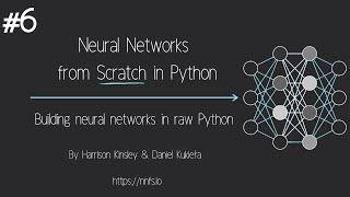 Neural Networks from Scratch - P.6 Softmax Activation