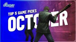 October Top 5 video game picks by the Emmen Team #gaming #gamereleases #newgames #upcominggames