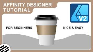 Affinity Designer Tutorial -  Beginners Guide - Coffee Cup