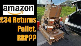 Pallet Hunting - I Bought a Mystery Pallet of Amazon FBA Returns for £34! Mystery pallets unboxing!