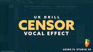 How to Censor UK Drill Vocals | FL Studio 20