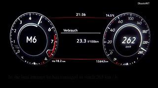 VW Golf 7.5 GTI Perfor. DSG OPF | Accelerations 0-100 km/h 100-200 km/h & 100-Top Speed - Diecris987