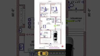 east facing house plan | 25 by 50 house plan #houseplans #housedesigns #housedeign #shorts #house