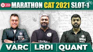 MAHA Marathon For CAT 2021 Slot 1 | Previous Year Questions For CAT 2023 | VARC | QUANT | LRDI