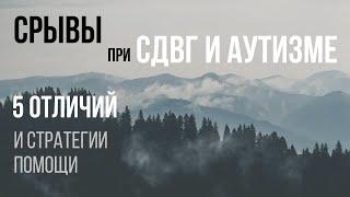 Мелтдаун (нервные срывы) при СДВГ и аутизме | Отличия и лайфхаки